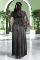 فستان سهرة بأكمام شيفون