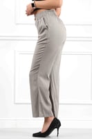 بنطال كاجوال نسائي بقصة واسعة واكسسوار على الخصر