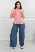 هودي بأكمام طويلة وقبعة