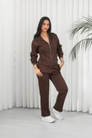 ترنج شتوي سحاب رياضي مع قبعة