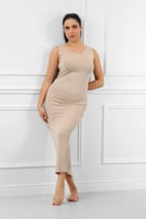 فستان قطني طويل