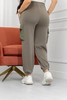 بنطال كاجوال نسائي كارجو بجيوب جانبية