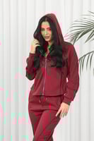 ترنج شتوي سحاب رياضي مع قبعة