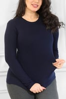 توب قطن بأكمام طويلة