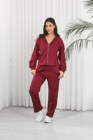 ترنج شتوي سحاب رياضي مع قبعة