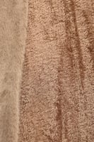 فروة شتوية طويلة صوف ناعم مبطنة بالفرو من الداخل و...