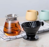 قمع V60 سيراميك اسود 02 | ceramic dripper 02 Black
