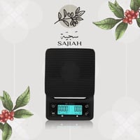 ميزان بمؤقت رقمي من Coffee scale digital black - M...