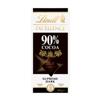 لوح شكولاتة كاكو ليندت دارك 90% شكولاتة سوداء مستو...