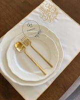 مفرش العيد بتطريز فريد وانيق عيد مبارك