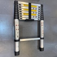 سلم تلسكوبي من الالمنيوم قابل للتمدد سهل التخزين م...