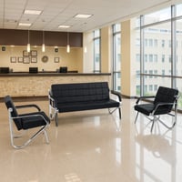 طقم كنب انتظار – 3 قطع (كنبة ثلاثية + كرسيين مفرد)...