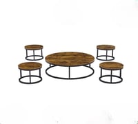 طقم طاولات خدمة أرضية بارتفاع 26cm مصنوعة من الخشب...