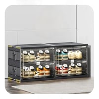 صندوق أحذية مكون من 4 ارفف ، صندوق تخزين قابل للطي...