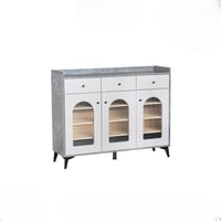 دولاب تخزين وعرض خشب متعددة المهام 95×35×120 سم