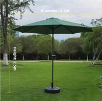 مظلة جلسات خارجية قابلة للفتح والاغلاق لون أخضر