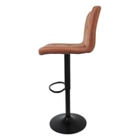 كرسي بار مرتفع مخمل قابل للدوران ارتفاع 112cm لون...