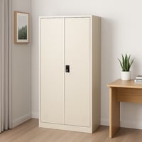 خزانة معدنية مزدوجة الأبواب (خزانة ملابس ومستلزمات...