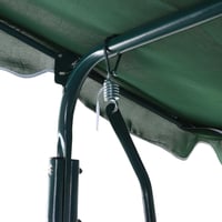 مرجيحة للحديقة الخارجية مع مظلة باللونين الأخضر وا...