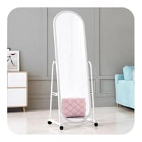 مرأيه ستاند متحرك اللون أبيض مقاس 168سم