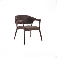 كرسي فاخر بتصميم عصري من المعدن المتين والقماش-عدة...