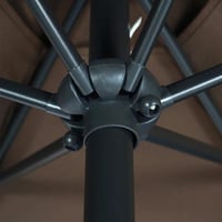 مظلة جلسات خارجية قابلة للفتح والاغلاق لون بيج