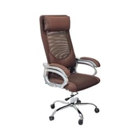 كرسي مكتبي إداري شبكي فاخر – بني