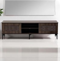 طاولة تلفاز بلازما خشب ماليزي مودرن بعدة الوان مقا...