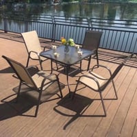 جلسة خارجية مريع زجاج ثلجي مقوى , معدن متين , 4 كر...