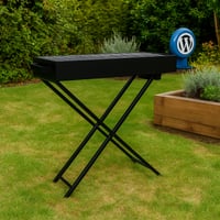 موقد شواء فحم قابل للطي مع منفاخ هواء يدوي مقاس90س...