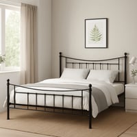 سرير حديد كبير نفرين مقاس 200*180سم بتصميم مودرن ل...