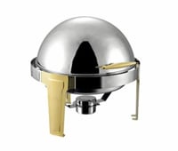 سخان بوفيهات استيل 6لتر فضي أطراف ذهبي