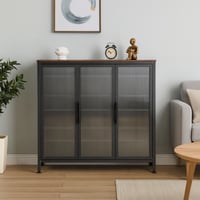 خزانة معدنية بواجهات زجاجية ثلجي متعددة الرفوف للت...