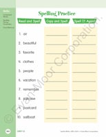 Spell & Write, Grade 3