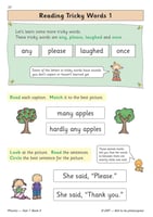 Phonics - Year 1 Book 3