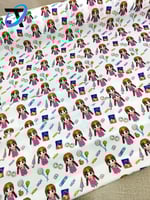 الفتاة الصغيرة مع الحلويات