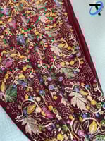 شيفون مطرز بحبات الكريستال