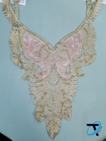 طوق مطرز ذهبي 15