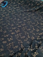 شيفون نقشة ذهبي مع كريستال اسود / 2