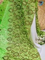 تل بحاشية تطريز ذهبي