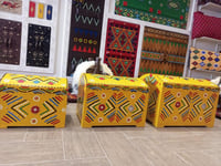 طقم صندوق تراثي اصفر