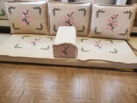 طقم تطريز ريفي الورد