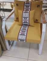 طقم جلسة حديد ابيض تطريز