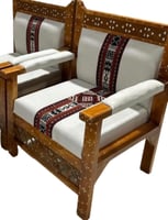 كرسي مفرد نقش تراثي