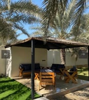 طقم جلسة خشب سويدي