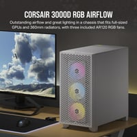 Corsair 3000D RGB Airflow Mid-Tower PC Case White