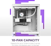 NZXT H7 Flow 2024 - Mid-Tower ATX Airflow Case Whi...