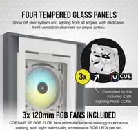Corsair iCUE 5000X RGB Tempered Glass Mid-Tower AT...