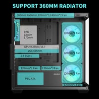 TC4000 Computer Gaming Case Black