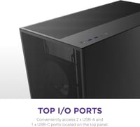 NZXT H7 Flow 2024 - Mid-Tower ATX Airflow Case Bla...